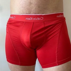 Mens Calvin Klein Underwear, Red, Medium